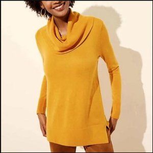 LOFT Luxe Knit Cowlneck Tunic Sweater